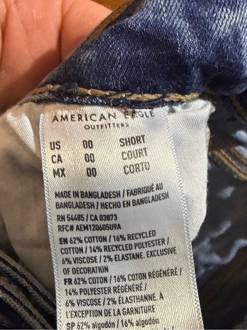 American Eagle Outfitters Women's Navy Skinny‎ Jeans - Picture 5 of 8